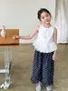 (Colección de Verano) Atuendos de Verano para Niñas Estilo Delgado Ropa Infantil Clase a Chaleco Pantalones Tops Faldas para Bebé Niña