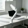 Suporte para Monitor de Computador Braço Mecânico Base Rotativa para Tela de Mesa Suporte de Mesa Sem Furos