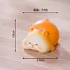 Micro Paisagem Criativa Fofa Redonda Pequeno Hamster Boneca Casa de Boneca DIY Acessórios Decorativos Mini Enfeites de Mesa