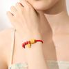 Minuyue Plata Pura 999 Mantra de Seis Palabras Cinabrio Pulsera Trenzada para Mujer Alto Contenido Arena Imperial Estilo Nacional Pulsera de Alta Gama
