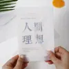 Sobre de Papel Ácido Sulfúrico Transparente Venta al por Mayor Sobre para Invitación de Boda Estampado en Caliente en Blanco Empaque para Tarjetas de Manicura Almacenamiento