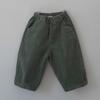 Pantalones casuales de pana rectos estilo coreano Ins para niños y niñas, pantalones de bebé para niños, color sólido combinable para primavera y otoño, pantalones de pierna ancha