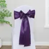 Comércio Exterior Fita de Cetim Flor de Laço para Encosto de Cadeira Fabricante Atacado Decoração de Capa de Cadeira para Casamento Banquete Hotel Fita de Cetim