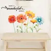 Br0633E Hermosas Flores Autoadhesivas Pegatinas de Pared Ins Coloridas Crisantemo Foto Hogar Habitación Habitación Infantil Pegatinas de Decoración
