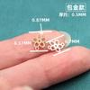 Colgante de Fresa de Oro Americano de 14K/Plata Pura Lazo Concha Recorte de Flor de Cerezo Pieza Conectora Accesorios de Joyería DIY
