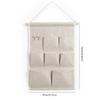 Bolsa de Almacenamiento de Pared para Colgar en la Puerta de Algodón y Lino, Bolsillo para Teléfono Móvil de Noche, Bolsillo para Dormitorio