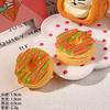2025 Nuevo Lindo Pan Comida Juego Simulación Resina Pan Galletas Adorno para la Cabeza para Niños Pasador para el Cabello diy Pegamento de Crema