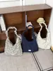 Nuevo bolso bandolera floral estilo coreano para otoño e invierno, bolso de hombro vintage estilo milenio con estampado de leopardo, bolso para el antebrazo juvenil y versátil para mujer
