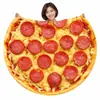Manta con Estampado de Burrito Mexicano de Franela Seleccionada Transfronteriza Manta Gruesa para Siesta Redonda Personalizada con Estampado de Pizza Manta para Sofá