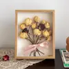 Moldura Porta-Espécime de Flor Seca Moldura de Foto Tridimensional Oca DIY Concha Borboleta Moldura de Foto Criativa Iluminada Fabricante Atacado 678