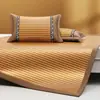 Esterilla de Vid de Ajenjo 2026 Verano Hogareña Doble Plegable Esterilla Refrigerante Juego de Tres Piezas Dormitorio Estudiantil Esterilla Individual Esterilla Suave