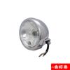 CG125 motocicleta modificada farol retro GN125 farol retro galvanoplastia shell preto longe e perto farol lâmpada redonda