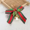 Mini Cascabeles Navideños Lazos Decoración para Envoltura de Regalos Navideños Accesorios para Colgantes Hechos a Mano DIY Materiales