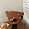 Bolso bandolera para mujer, nuevo bolso de pana de otoño, bolso de pecho simple, bolso de hombro de estilo japonés para mujer, bolso pequeño para ir al trabajo y salir