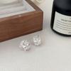 Pendientes de Flor de Camelia de Plata de Ley S925 Chiheng para Mujer, Moda de Lujo Ligero, Artesanía Exquisita, Nuevo Estilo Verano 2026 Japonés y Coreano