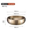 Tazón para fideos fríos de acero inoxidable estilo coreano comercial dorado plato para ensalada encurtidos gran capacidad tazón para fideos de arroz mixtos tazón doble para sopa