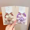Lazo para el pelo de tela con forma de corazón y flor para niños, Cuerda para el pelo de bebé, Banda elástica de alta elasticidad, Lazo para moño, Accesorio para el pelo de niñas