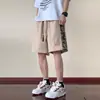 Shorts Retro Chinos para Hombre Verano Marca de Moda 2025 Nuevos Talla Grande Empalmados Pantalones Grandes Jóvenes Pantalones de Cinco Puntos