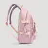 Mochila de Nylon de Doble Capa Grande y Sencilla, Modelo Nuevo de Verano 2026, para Estudiantes de Secundaria, Preparatoria y Universidad