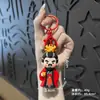 Llavero de Goma Blanda con Personajes de Dibujos Animados de los Tres Reinos Liu Bei y Zhang Fei Colgante de Muñeco Creativo Decoración de Mochila Pequeño Regalo