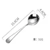 Cuchara de Acero Inoxidable 304 Estilo Coreano para Café Postre Remover Cuchara Pequeña de Sopa Chapada en Oro Titanio Cuchara Creativa Cuchara Redonda