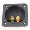 Caja de Terminales de Dos Posiciones para Altavoz HiFi Material ABS Caja de Cableado Accesorios DIY de Audio Caja de Cableado Cuadrada de 80*80mm