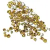 Rico e Luxuoso Bestseller de Ponta Strass Dourado Amarelo para Nail Art Pacote Misto Super Brilhante Dourado Amarelo K9 Fundo Pontiagudo Forma Fantasia Nail Art DIY