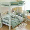 2026 Nuevo Todo Algodón Algodón Puro Algodón Lavado Moda Bordado Dormitorio Estudiantil Cama Individual Juego de Tres o Cuatro Piezas