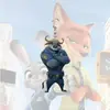 Llavero Animales Locos Nick Judy Acrílico Alta Calidad Lindo Colgante para Mochila Regalo Merchandising de Dibujos Animados