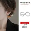 Pendientes Mobius de Plata de Ley S999 Cuidado del Agujero del Oído Aros Simples Tachuelas Lisas Pendientes Nuevos Más Vendidos 2026