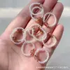 Joyería de Cristal Cristal de Fresa Cristal Austriaco Anillo para el Dedo Estilo Cordón Elástico un Anillo de Cristal de Fresa