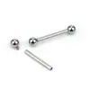 Barra Reta Titanio F136 Rosca Interna Piercing Língua Stud Titânio G23 Liga de Titânio Stud Rosqueável Lábio Ponte de Orelha Barra Piercing Joias Acessórios
