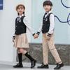 Ropa de clase para estudiantes de primaria traje de chaleco estilo británico ropa de actuación jardín de infantes Ropa de jardín ropa de primavera y otoño