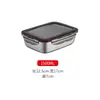 Caixa de armazenamento de alimentos de aço inoxidável 304, recipiente quadrado selado à prova de vazamentos, conjunto de três peças de lancheira selada portátil para geladeira, fornecimento direto