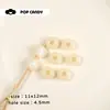 Acessórios de Flores de Resina para Roupas e Sapatos, Componentes de Joias Coloridos Feitos à Mão com Furo Grande, Materiais, Correntes de Contas, Flores para Sapatos, Pingentes para Sapatos, Pingentes para Bolsas, Contas