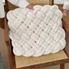 Decoración Moderna Minimalista para Sala de Estar de Casa Cojín Cuadrado para Sofá Cojín de Mesita de Noche Cojín Tejido a Mano de Terciopelo Teddy