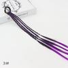 Headdress de trança com gradiente de cor de origem transfronteiriça nova fita de cabelo tecida à mão DIY de seda de alta temperatura peruca infantil