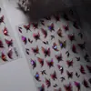 Cyansea Transfronterizo Popular Mariposa con Gradiente Oscuro Pegatinas para Uñas Artísticas 3D Pegatinas de Decoración DIY Pegatinas para Uñas