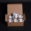 Taza de té de cerámica retro Venta directa de fábrica Juego de 6 tazas Copas de vino creativas Tazas de imitación esmaltada Tamaño pequeño Tazas de degustación de té Oferta especial