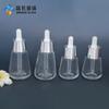 Guangzhou en stock 30ml 50ml botella cónica de aceite esencial botella de esencia botella cosmética de vidrio con gotero botella de vidrio vacía