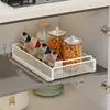 Estante de Almacenamiento Debajo del Fregadero, Estante para Exhibir Utensilios de Cocina, Estante Deslizable para Almacenar Especias, Gabinete de Almacenamiento en Capas Dentro del Gabinete