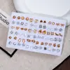 Plataforma de Comércio Exterior Transfronteiriço Fornecimento: 50 Pares de Brincos de Plástico Simples, Ultraleves, Embalados, com Strass e Plástico Ecológico Revestido com UV, Conjunto de Brincos