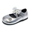 Mules Cerrados de Moda para Niñas con Pedrería 2025 Otoño Nuevos Zapatos Planos Redondos de Color Sólido para Niñas que Aumentan la Altura