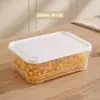 Caja de Almacenamiento Transparente de Plástico de Grado Alimenticio para Nevera de Cocina, Gran Capacidad, para Conservar Fresco, Congelado, Sellada