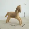 Enfeites de animais em resina estilo nórdico, materiais de pintura DIY em madeira, decoração de mesa para casa, peças decorativas inacabadas