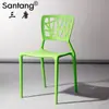 Silla Santang Moderna Simple de Color con Respaldo Hueco de Plástico Silla Nido de Pájaro Creativa de Moda para Ocio Silla de Comedor de Inyección de PP