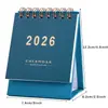 Calendario de Escritorio Pequeño Transfronterizo 2027 Planificador Bloc de Notas de Escritorio Serie de Colores Morandi Bloc de Mensajes Simple En Stock Personalización