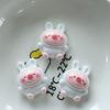 Farinha Brilhante Porco Moe DIY Cola de Creme Caseira Capa de Celular Headwear Adesivos de Geladeira Ornatos de Grampo Acessórios de Resina Venda por Atacado