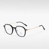 Gafas TR98135 con montura poligonal retro TR antiluz azul, gafas de adelgazamiento lisas de celebridades de Internet, montura para miopía femenina