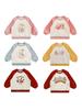 Sudadera Raglán de Bloques de Color Dulce Color Caramelo para Niñas Wulibu 2026 Primavera y Otoño Estampado Digital Colorido Top Casual
